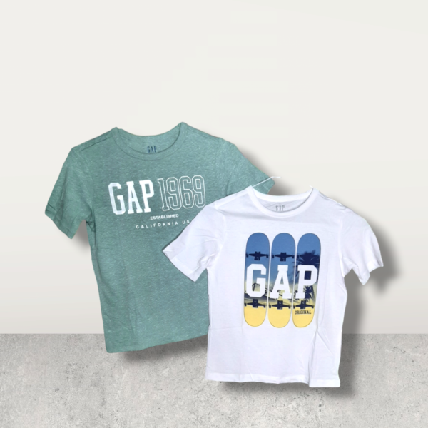 SET DE CAMISETAS GAP DE NIÑO